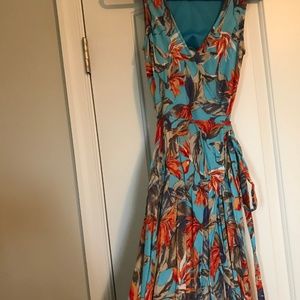 Open-Back Wrap Maxi Dress